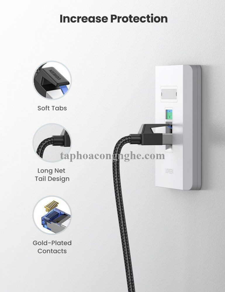 Ugreen 80433 5M CAT8 Shielded Cáp nối mạng Lan giữa các máy tính NW153 30080433